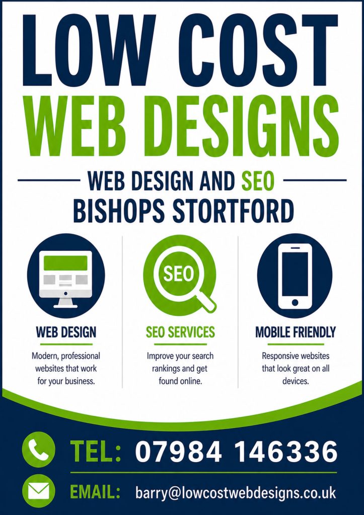 Web Designer Bishops Stortford – Affordable Web Design & SEO Services