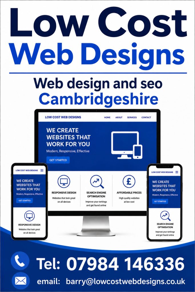 Affordable Web Design & SEO Services in Cambridgeshire