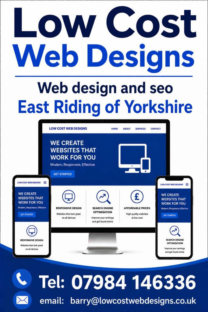 Affordable Web Design & SEO Services in East Riding of Yorkshire