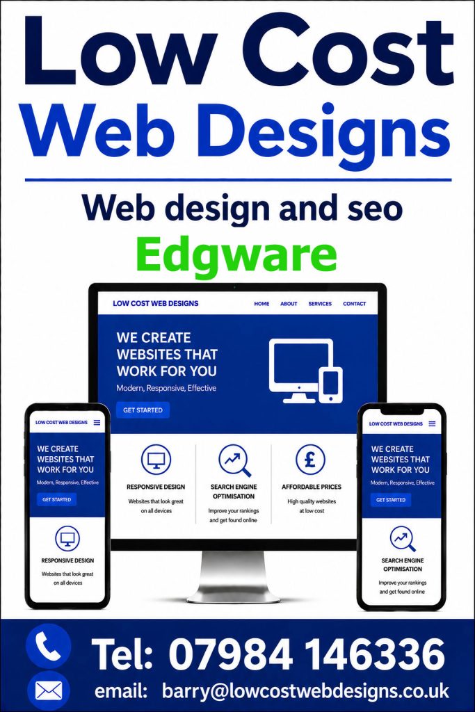 Affordable Web Designer in Edgware – Professional Website Design & SEO Services