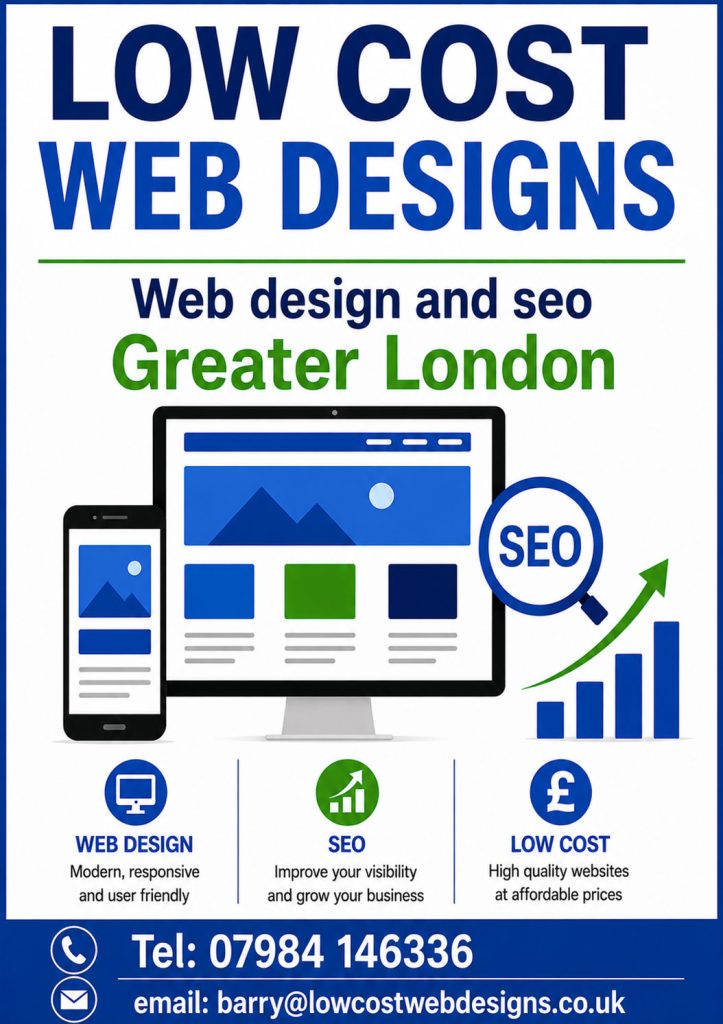 Web Designer Greater London – Affordable Web Design Services