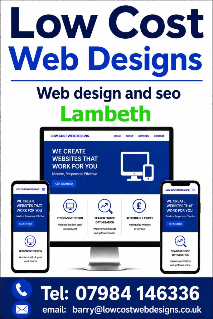 Affordable Web Design & SEO Services in Lambeth