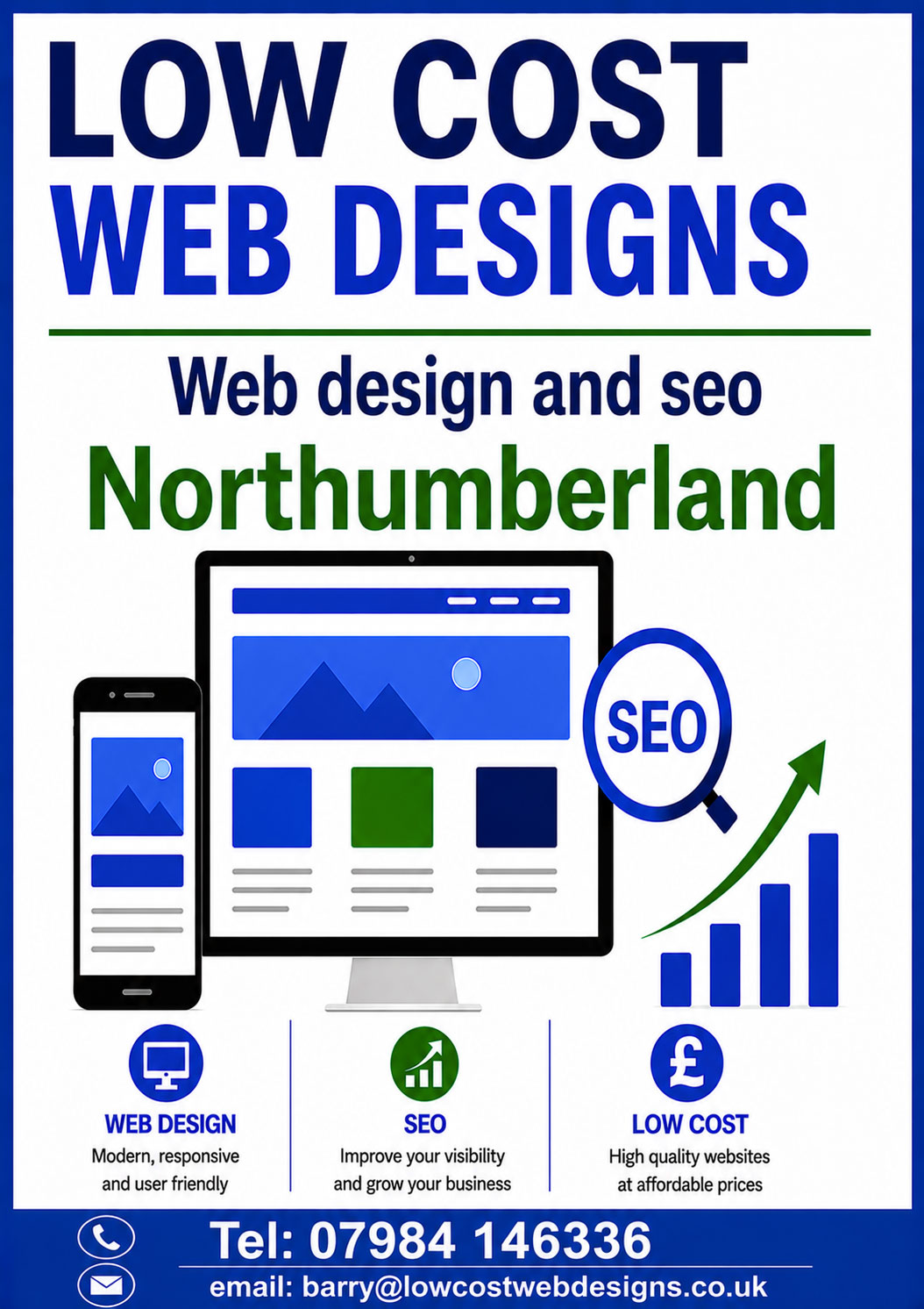 Web design services in Northumberland