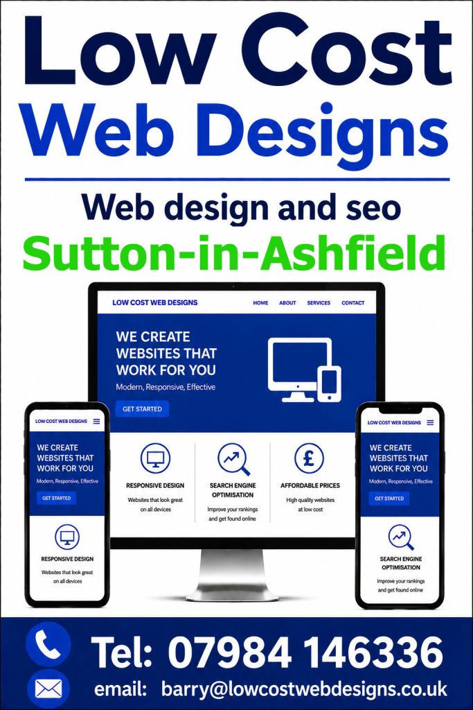 Affordable Web Design & SEO Services in Sutton-in-Ashfield