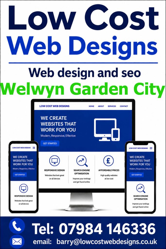 Affordable Web Design & SEO Services in Welwyn Garden City