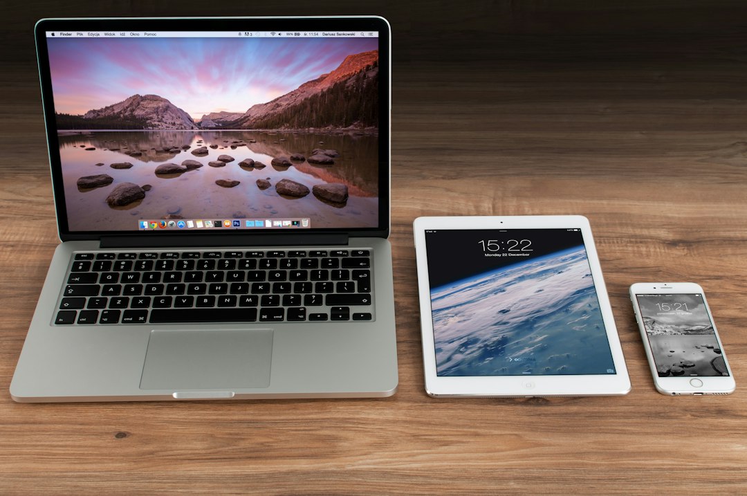 Website design workspace for a Clacton-on-Sea business