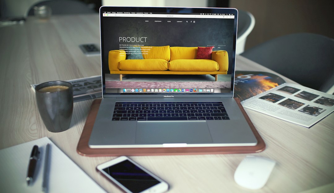 Website design workspace for a Colchester business